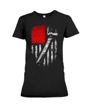Mechanic American Flag Premium Fit Ladies Tee tile