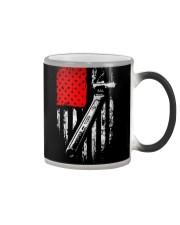 Mechanic American Flag Color Changing Mug tile