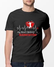 My Heart Belongs To Badminton Classic T-Shirt lifestyle-mens-crewneck-front-13
