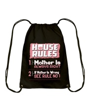 House Rules Mother Drawstring Bag tile