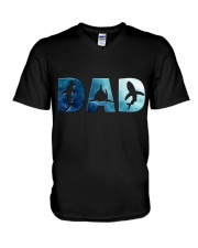 Shark Dad V-Neck T-Shirt tile