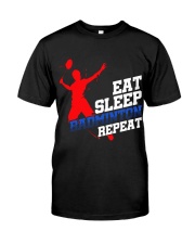 Eat Sleep Badminton Repeat Premium Fit Mens Tee thumbnail