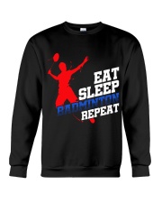 Eat Sleep Badminton Repeat Crewneck Sweatshirt thumbnail