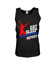 Eat Sleep Badminton Repeat Unisex Tank thumbnail