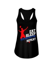 Eat Sleep Badminton Repeat Ladies Flowy Tank thumbnail