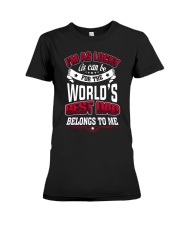 The World's Best Dad Belong To Me Premium Fit Ladies Tee tile
