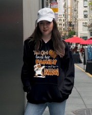 This Girl love her family and her bulldog Hooded Sweatshirt lifestyle-unisex-hoodie-front-5