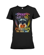 schnauzer Premium Fit Ladies Tee tile