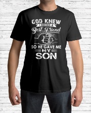 God Knew I Needed A Best Friend- he gave me my son Classic T-Shirt lifestyle-mens-crewneck-front-1
