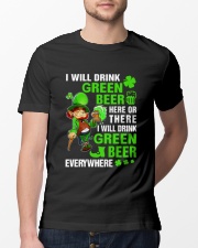 I Will Drink Green Beer Classic T-Shirt lifestyle-mens-crewneck-front-13