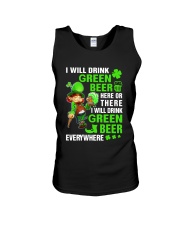 I Will Drink Green Beer Unisex Tank tile