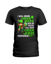 I Will Drink Green Beer Ladies T-Shirt tile