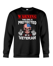 This Girl Is Protected By A Veteran Crewneck Sweatshirt tile