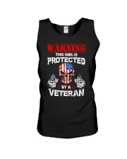 This Girl Is Protected By A Veteran Unisex Tank tile