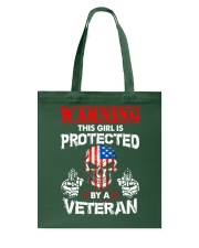 This Girl Is Protected By A Veteran Tote Bag tile