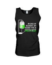 My Blood Type Is Green Beer Unisex Tank tile