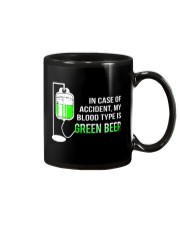 My Blood Type Is Green Beer Mug tile