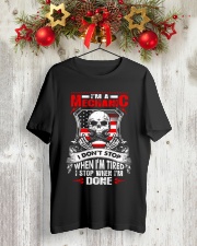 I am a mechanic I Stop When I Am Done Classic T-Shirt lifestyle-holiday-crewneck-front-2