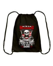 I am a mechanic I Stop When I Am Done Drawstring Bag tile