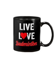 Live Love Badminton Mug thumbnail