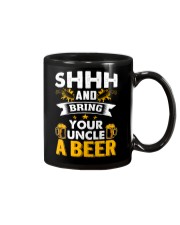 shhh and bring your uncle a beer Mug tile