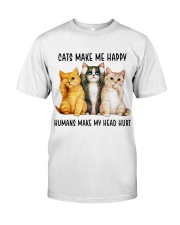Cats Make Me Happy Premium Fit Mens Tee thumbnail