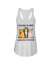 Cats Make Me Happy Ladies Flowy Tank thumbnail