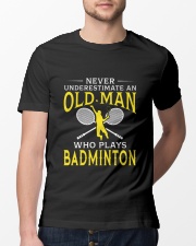 Old Man Who Plays Badminton Classic T-Shirt lifestyle-mens-crewneck-front-13