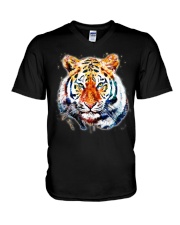 Tiger Graffiti Ver 2 V-Neck T-Shirt tile