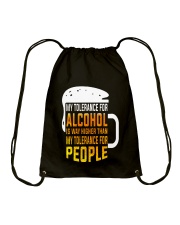 My Tolerance For Alcohol Drawstring Bag tile