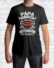 Papa One Who Breaks All The Rules and love every Classic T-Shirt lifestyle-mens-crewneck-front-1