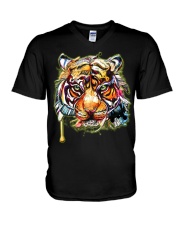 Tiger Graffiti Ver 7 V-Neck T-Shirt tile