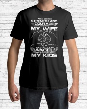 My wife and my kids Classic T-Shirt lifestyle-mens-crewneck-front-1