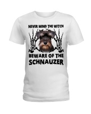 Love schnauzer Ladies T-Shirt tile