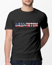 Badminton American Flag Classic T-Shirt lifestyle-mens-crewneck-front-13