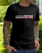 Badminton American Flag Classic T-Shirt lifestyle-mens-crewneck-front-7