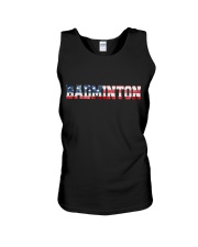Badminton American Flag Unisex Tank thumbnail