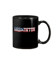 Badminton American Flag Mug thumbnail