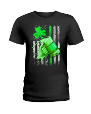 St-Patrick Flag - Beer Splash Ladies T-Shirt tile