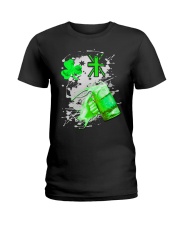 St Patrick Flag - Beer Splash Aus Ladies T-Shirt tile