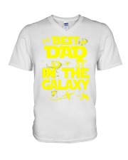 Best Dad In The Galaxy V-Neck T-Shirt tile