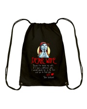 Dear Wife Drawstring Bag thumbnail
