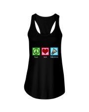 Peace Love Badminton Ladies Flowy Tank thumbnail