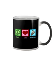 Peace Love Badminton Color Changing Mug thumbnail