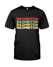 Badminton Unlimited V4 Classic T-Shirt front