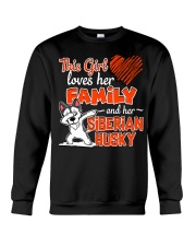 This Girl Love Her Husky Crewneck Sweatshirt tile