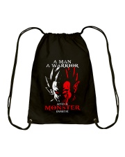 A Man A Warrior Drawstring Bag tile
