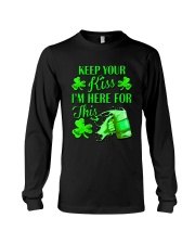 St Patrick Flag - I'm Here For This Beer Long Sleeve Tee thumbnail