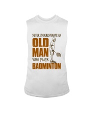 Old Man Who Plays Badminton Sleeveless Tee thumbnail