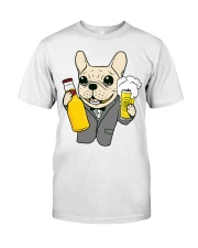 Funny Cute Dog With Beer Classic T-Shirt front